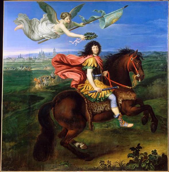 Louis XIV couronné par la victoire