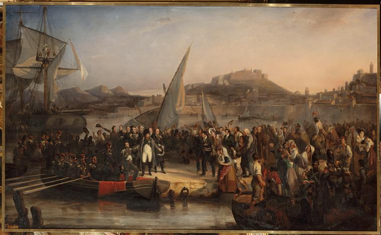 Napoléon part de l'île d'Elbe pour revenir en France, 1er mars 1815