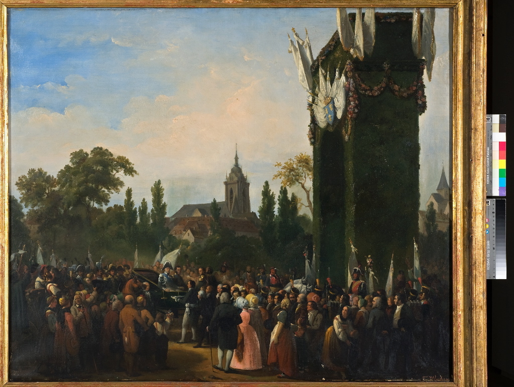 ENTREE DU ROI CHARLES X A COLMAR.10 SEPTEMBRE 1828