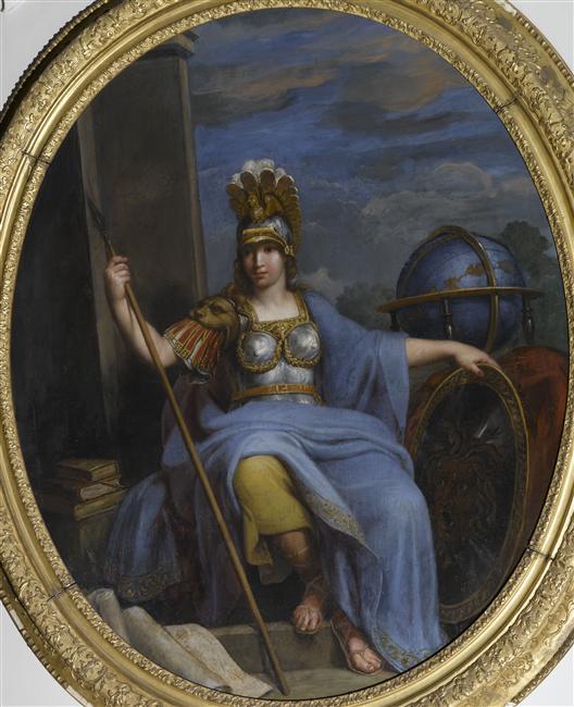 MINERVE AVEC LES ATTRIBUTS DES SCIENCES ET DES ARTS