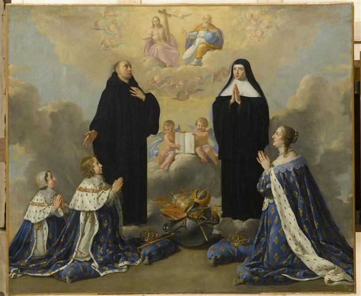 ANNE D'AUTRICHE ET SES ENFANTS