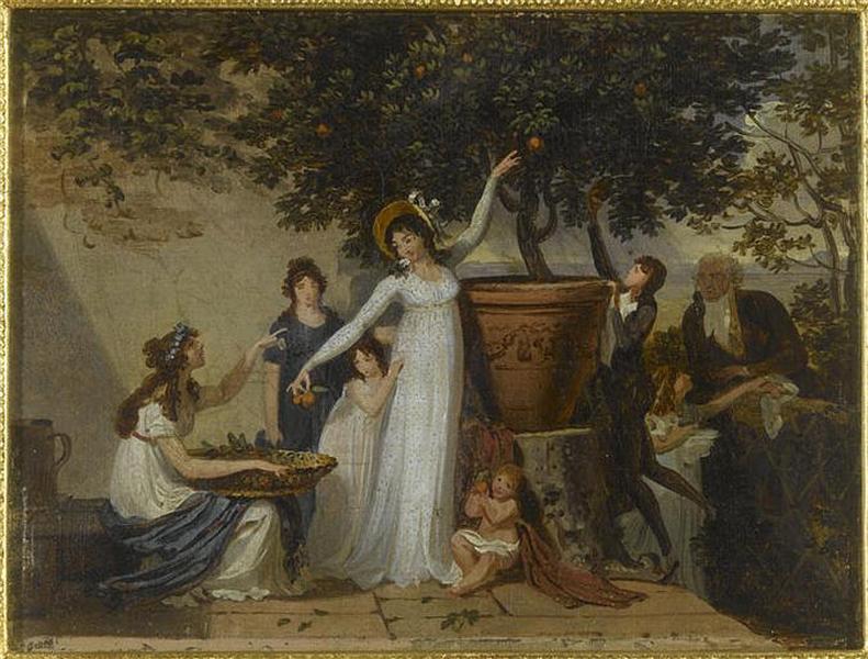 REUNION DE LA FAMILLE D'UN DIPLOMATE ACCREDITE EN ITALIE SOUS EL DIRECTOIRE