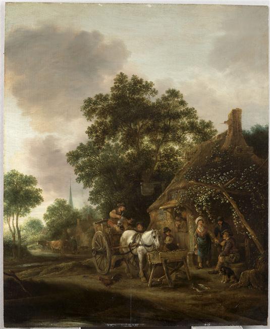 LA HALTE DEVANT L'AUBERGE