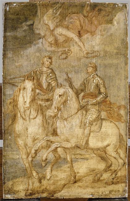 Maurice et Frederic de Nassau à la bataille de Nieuwpoort en 1600
