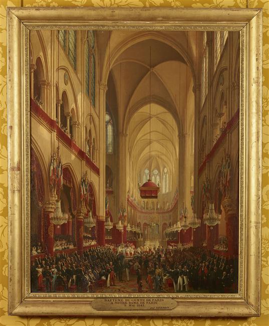 BAPTEME DE MONSEIGNEUR LE COMTE DE PARIS DANS L'EGLISE NOTRE-DAME DE PARIS.2 MAI 1841