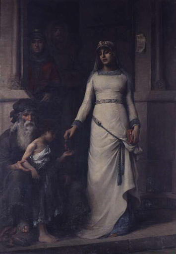 BLANCHE DE CASTILLE, REINE DE FRANCE (1188-1252) , SURNOMMEE L'AMOUR DES PAUVRES