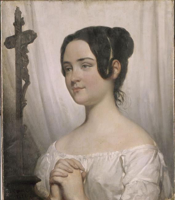 JEUNE FILLE EN PRIERE