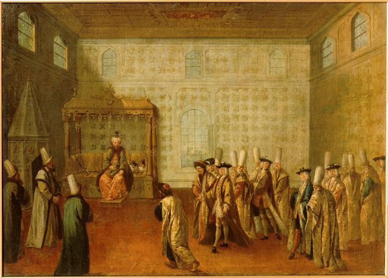 Réception du marquis de Nointel, ambassadeur de Louis XIV, par le grand seigneur