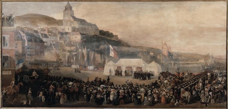 RECEPTION DE LA REINE D'ANGLETERRE AU TREPORT.2 SEPTEMBRE 1843