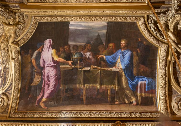 PTOLEMEE PHILADELPHE DANS SA BIBLIOTHEQUE