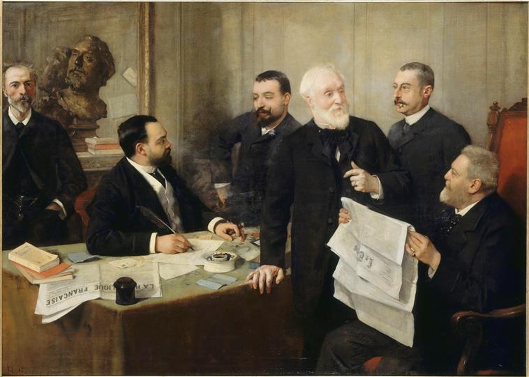 A LA DIRECTION DE LA 'REPUBLIQUE FRANCAISE' EN 1890