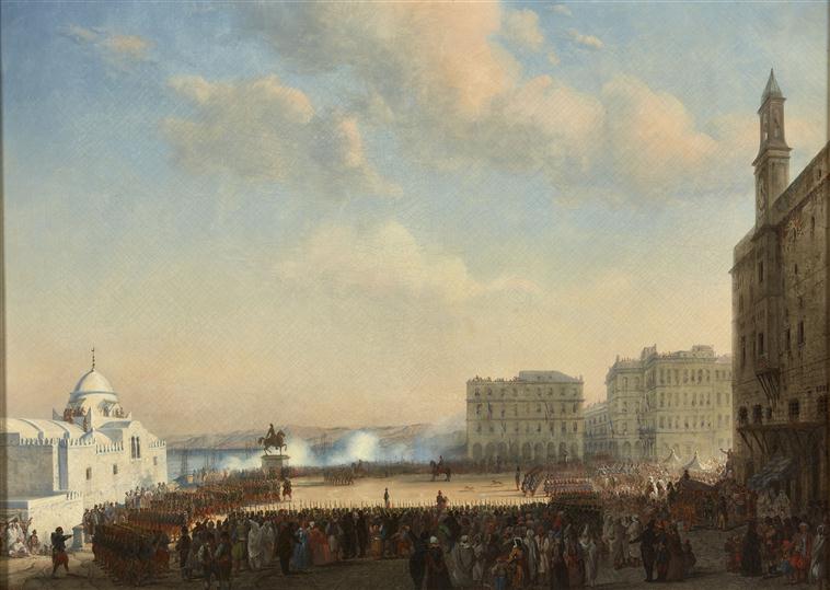 INAUGURATION DE LA STATUE DU DUC D'ORLEANS A ALGER.28 OCTOBRE 1845