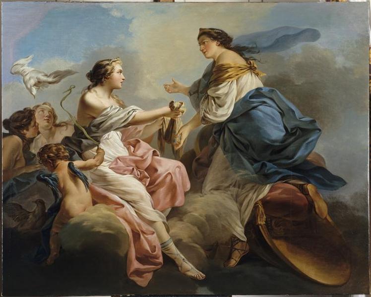 Junon demandant à Vénus sa ceinture