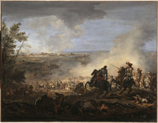 Louis XIV dirigeant le siège de Maestricht, 29 juin 1673