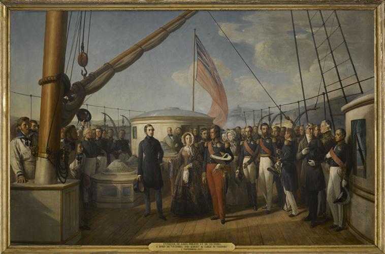ENTREVUE DE LOUIS-PHILIPPE ET DE LA REINE VICTORIA, A BORD DU 'VICTORIA AND ALBERT'.2 SEPTEMBRE 1843