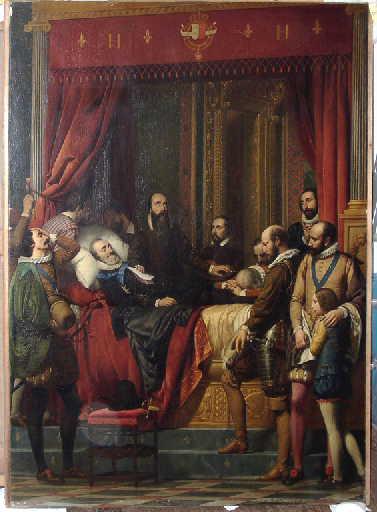 Le corps d'Henri IV exposé au Louvre ; Tableau (x) [14 mai 1610]