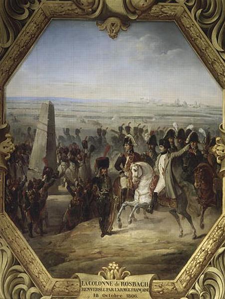 LA COLONNE DE ROSBACH RENVERSEE PAR L'ARMEE FRANCAISE.18 OCTOBRE 1806