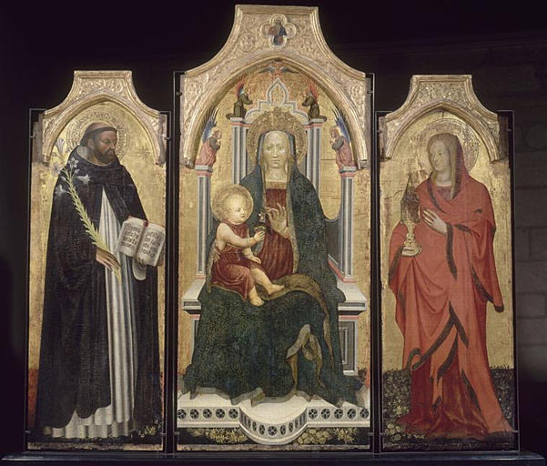 LA VIERGE ET L'ENFANT ; SAINT DOMINIQUE ; SAINTE MADELEINE