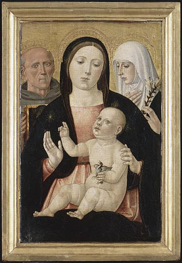 LA VIERGE ET L'ENFANT ENTRE SAINT BERNARDIN ET SAINTE CATHERINE DE SIENNE