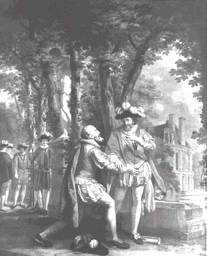 HENRI IV ET SULLY A FONTAINEBLEAU