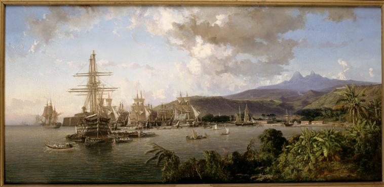 RENDEZ-VOUS DES BATIMENTS DE L'ESCADRE DU MEXIQUE A LA MARTINIQUE.OCTOBRE 1862