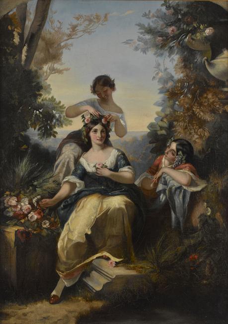 SCENE CHAMPETRE : TOILETTE PRINTANIERE