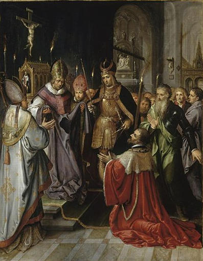 PRESENTATION DE LA SAINTE TUNIQUE A CHARLES QUINT