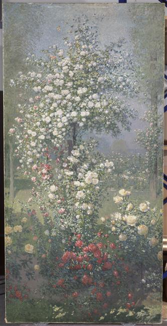 ROSES, PANNEAU DECORATIF