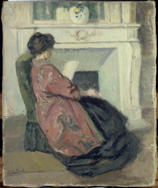 PORTRAIT DE MME DAVIDS LISANT