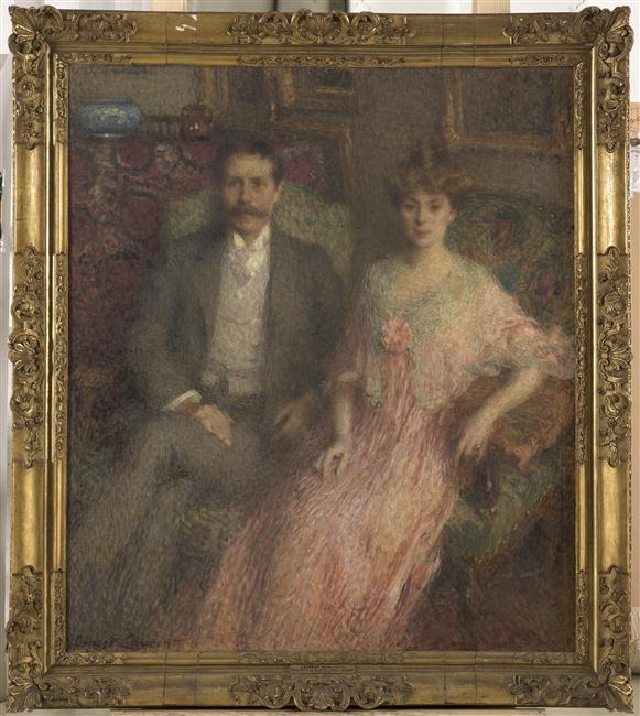 PORTRAIT DE MR ET MME PAUL JAMOT