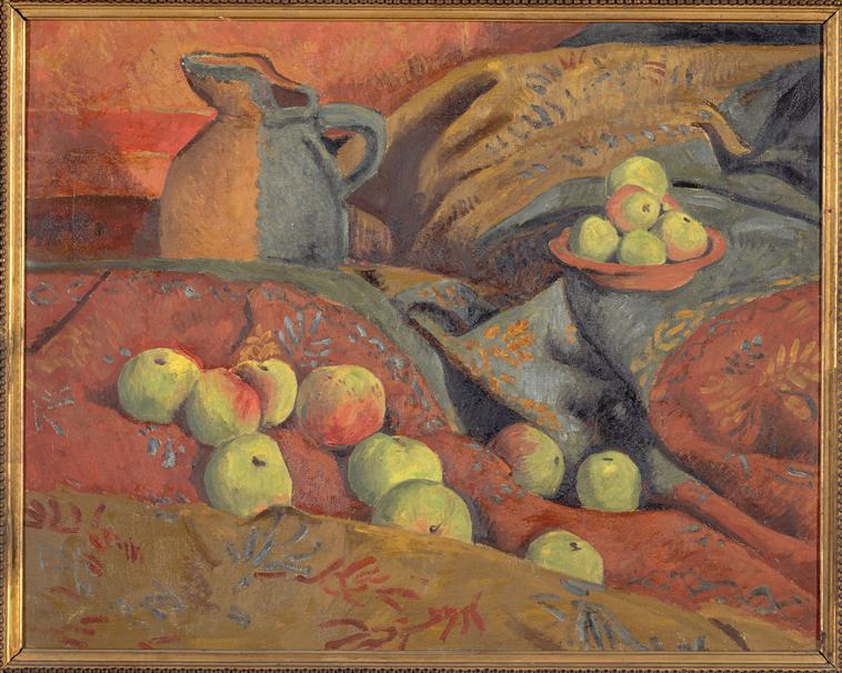 Nature morte : pommes et cruche