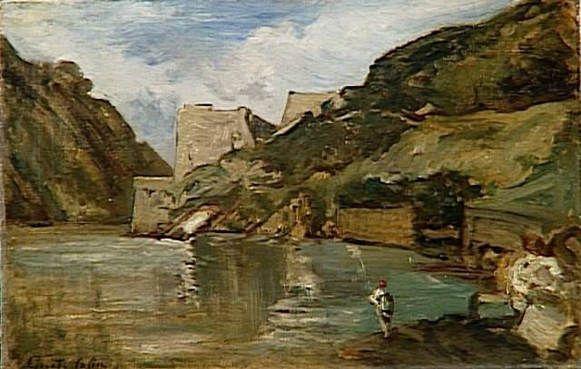 LE CASTILLO ET LE GOULET DE PASAGES. MAREE HAUTE