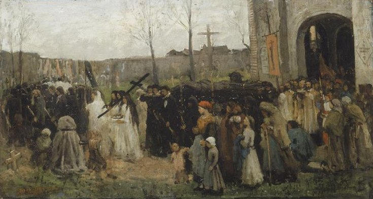 PLANTATION D'UN CALVAIRE (ESQUISSE)