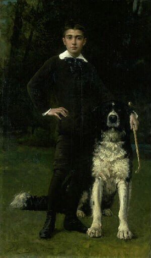 Portrait de Paul Bourgès à l'âge de dix ans