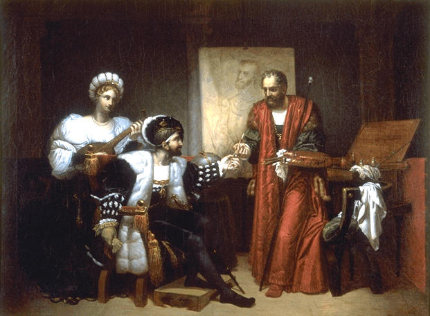 Charles Quint ramassant le pinceau de Titien