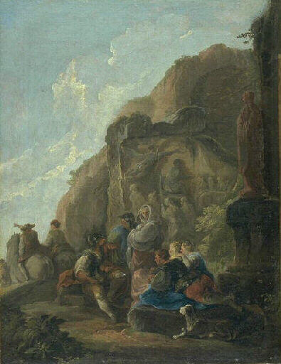 Ruines avec figures