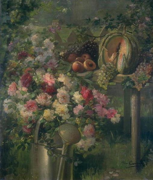 Fleurs et fruits dans un jardin