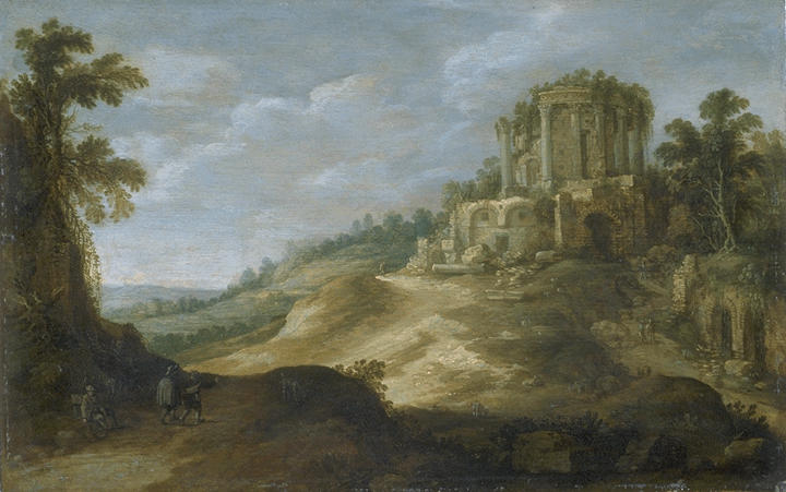 VUE DU TEMPLE DE LA SYBILLE A TIVOLI