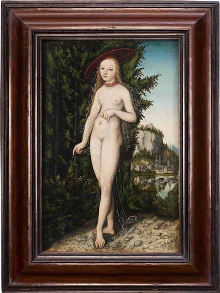 Vénus debout dans un paysage