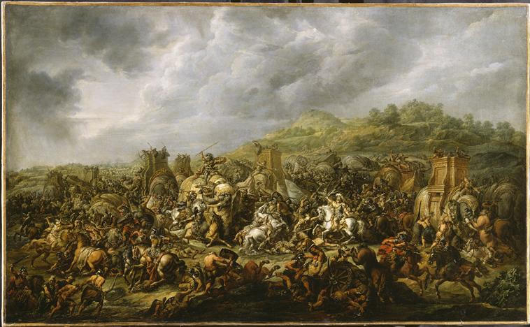 La défaite de Porus par Alexandre