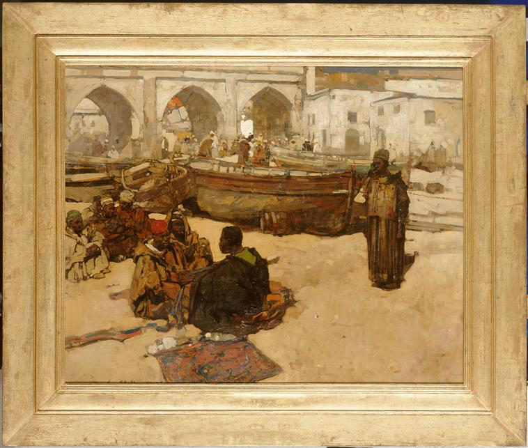 A TRADE ON THE BEACH ; OU MARCHE SUR LA PLAGE