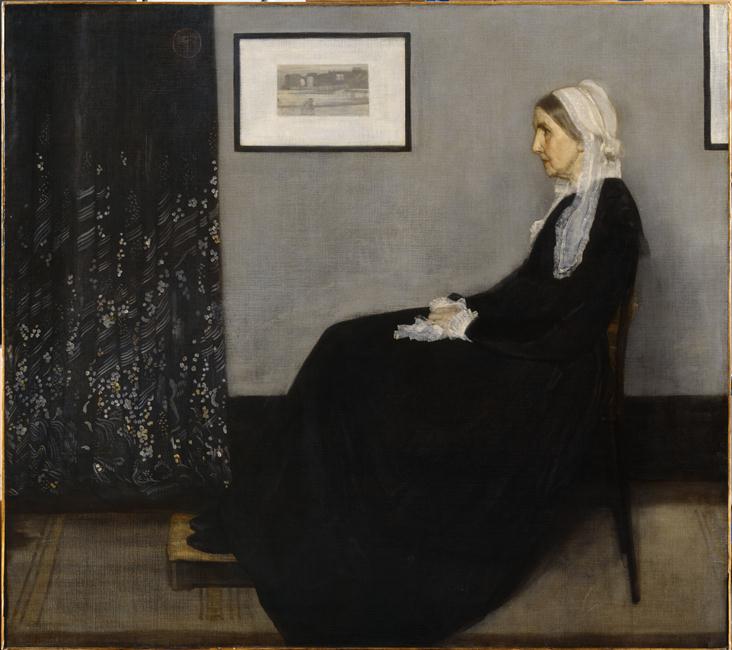ARRANGEMENT EN GRIS ET NOIR NO 1 ; OU LA MERE DE L'ARTISTE