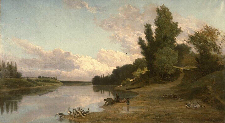 Les bords de la Dordogne à Eynesse