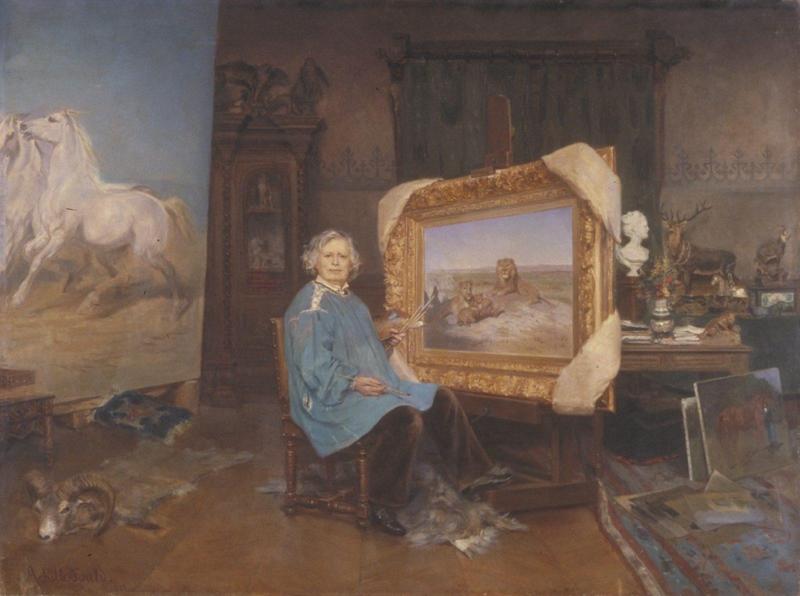 Rosa Bonheur dans son atelier