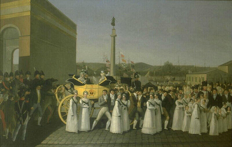 L'arrivée de LL. RR. MGR Duc et Mme Duchesse d'Angoulême dans la ville de Bordeaux le 5 mars 1815
