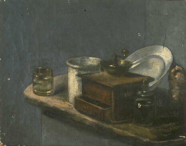 NATURE MORTE, MOULIN A CAFE