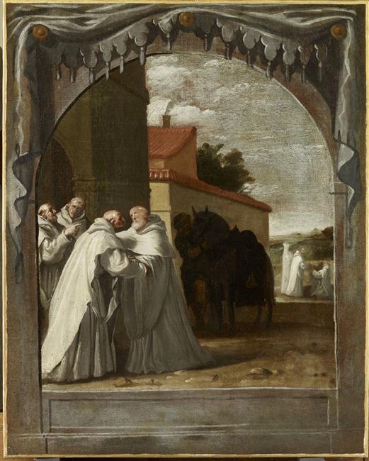 Saint Bernard de Clairvaux rend visite au R.P. général Guigues Ier