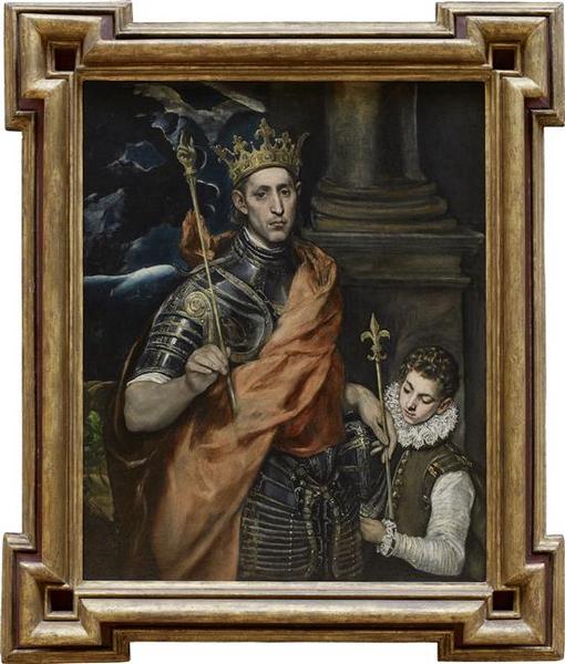 Saint Louis roi de France et un page