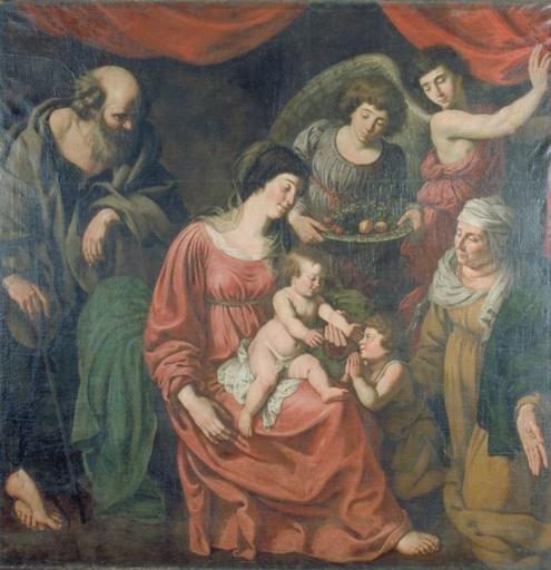 LA SAINTE FAMILLE AVEC SAINT JEAN ET SAINTE ELISABETH
