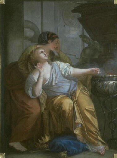 Cléopâtre se désolant dans le tombeau de Marc-Antoine